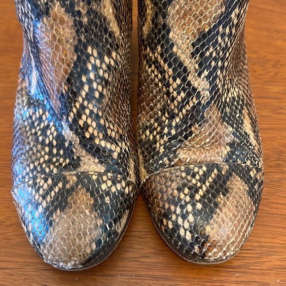 Zadig & Voltaire Women Python Ankle Bootie Made in Italy Size 37 (US 7) - Picture 5 of 14